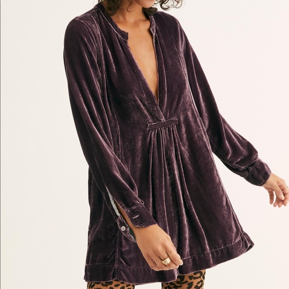 Free People Tops - NWT CP Shades Jacey velvet mini dress tunic